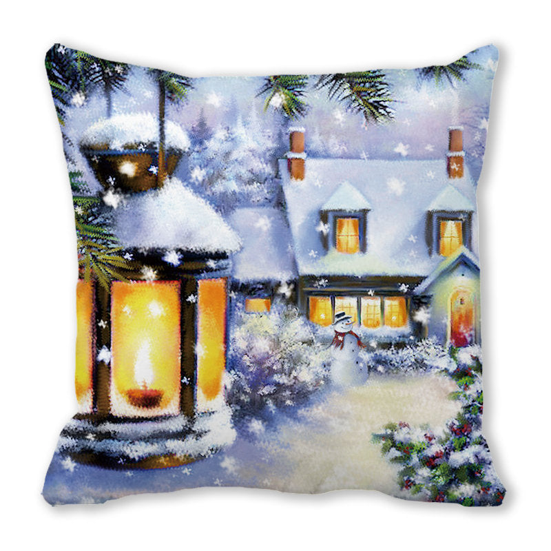Merry Christmas Velvet Decorative Cushion ZT402