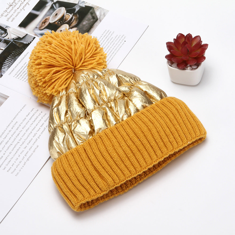 Thick Woolen Knitted Hat for Ladies