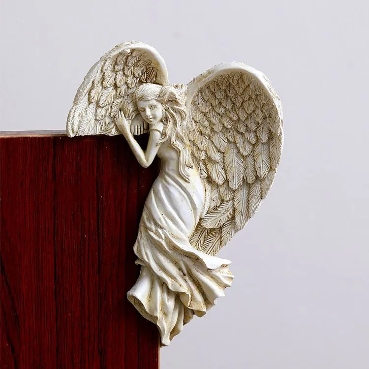 Angel Wings Resin Craft Pendant for Door Decoration