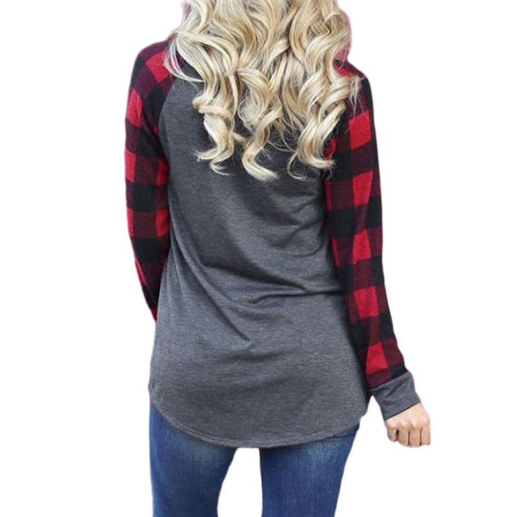 Merry Christmas Graphic Long Sleeve Women's Top