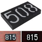 Solar Digital House Number Light with Large Display