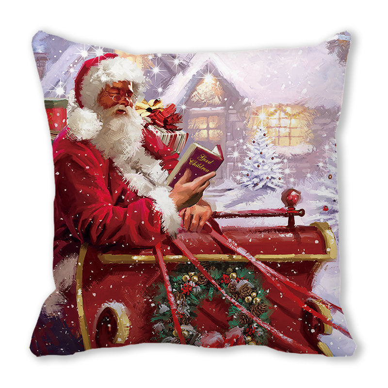 Merry Christmas Velvet Decorative Cushion ZT402