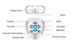 BG1526 Remote Control Car Robot with Watch Toy
