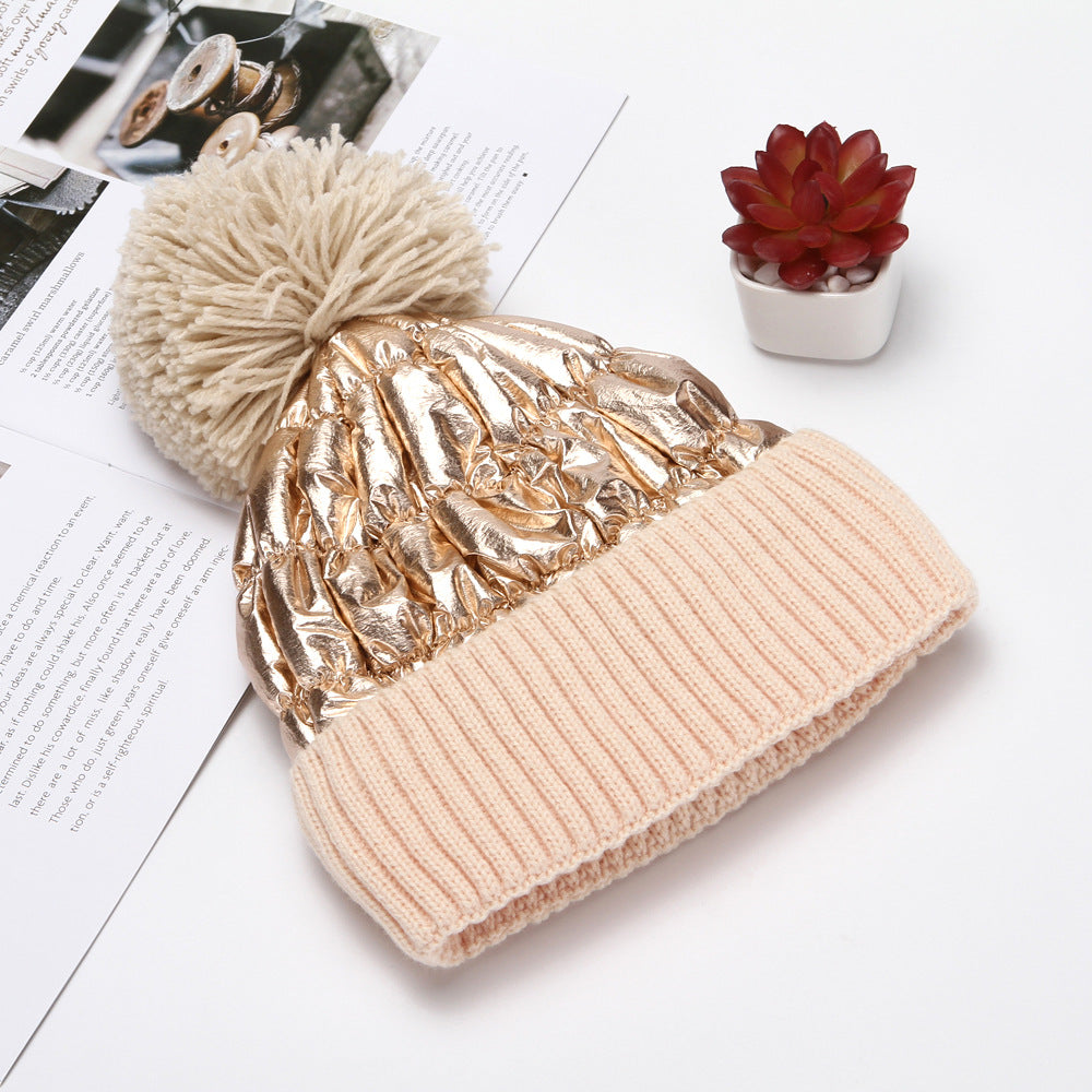 Thick Woolen Knitted Hat for Ladies
