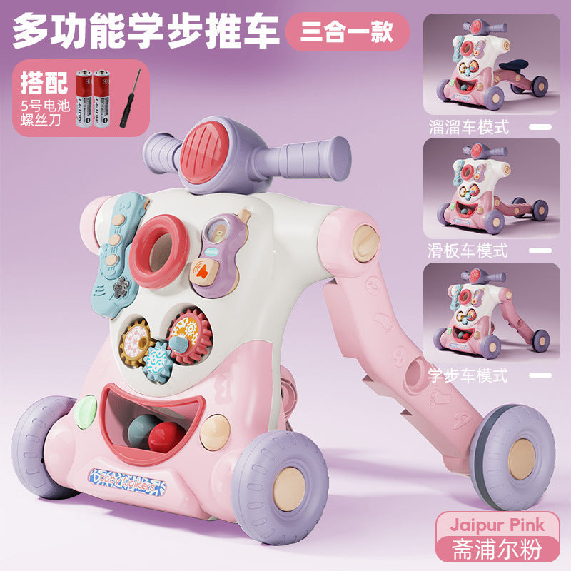 Multifunctional Baby Walker with Anti-Tip Design