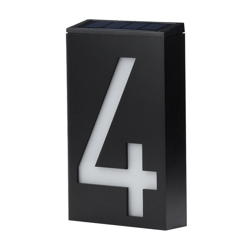 Solar Digital House Number Light with Large Display