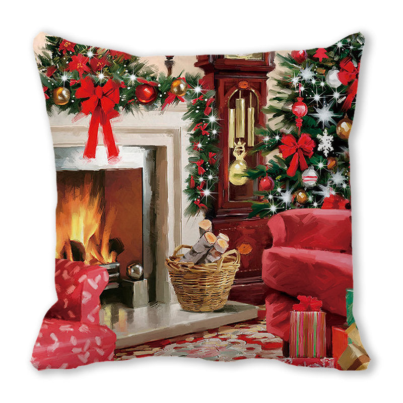 Merry Christmas Velvet Decorative Cushion ZT402