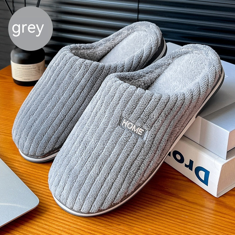 Winter Antislip Cotton Slippers for Home Use